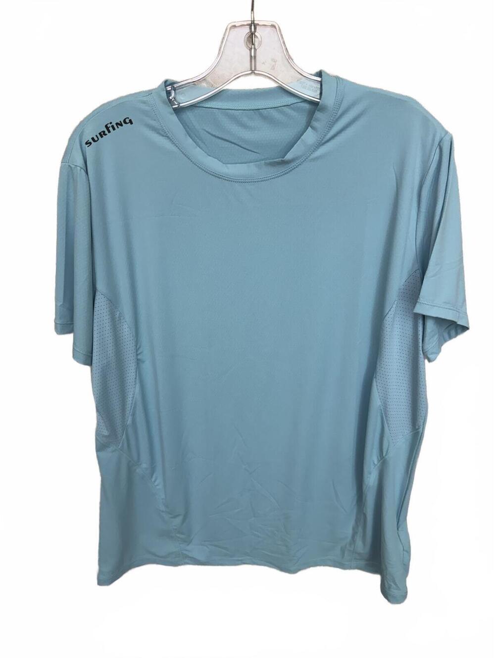 433 NWT Angel Season Large Mens UPF50 $59.99 MSRP Aqua Surfing T-Shirt R0000433